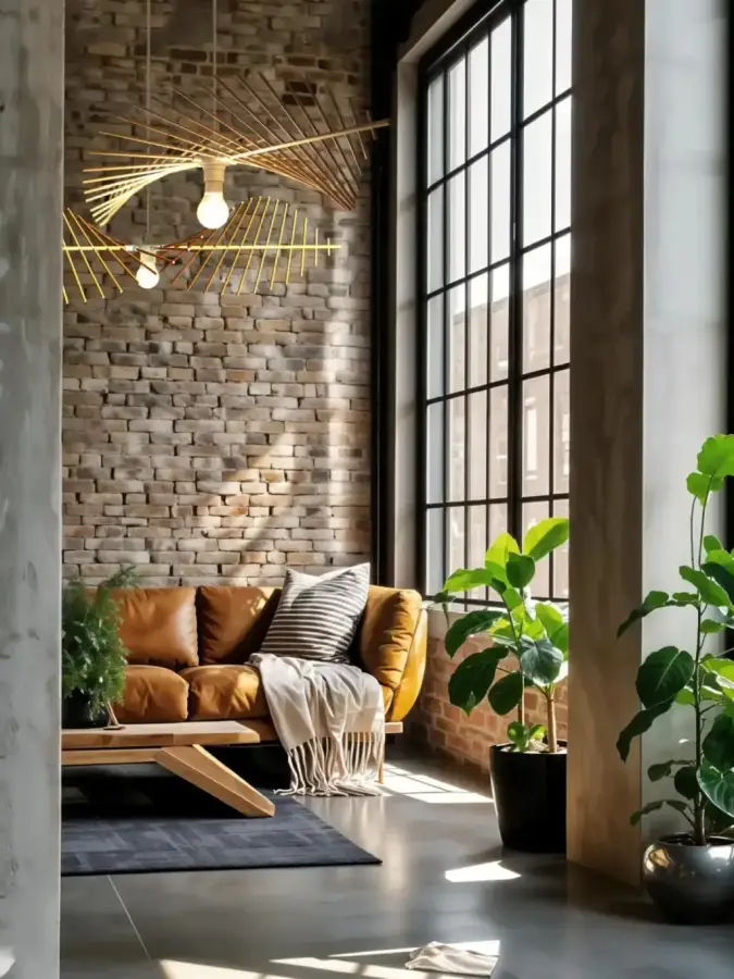 Lampa drewniana wisząca - ANGLEO