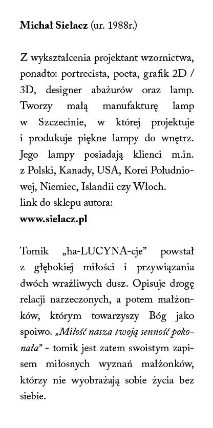 Tomik poezji ha-LUCYNA-cje (darmowa wysyłka do Polski)