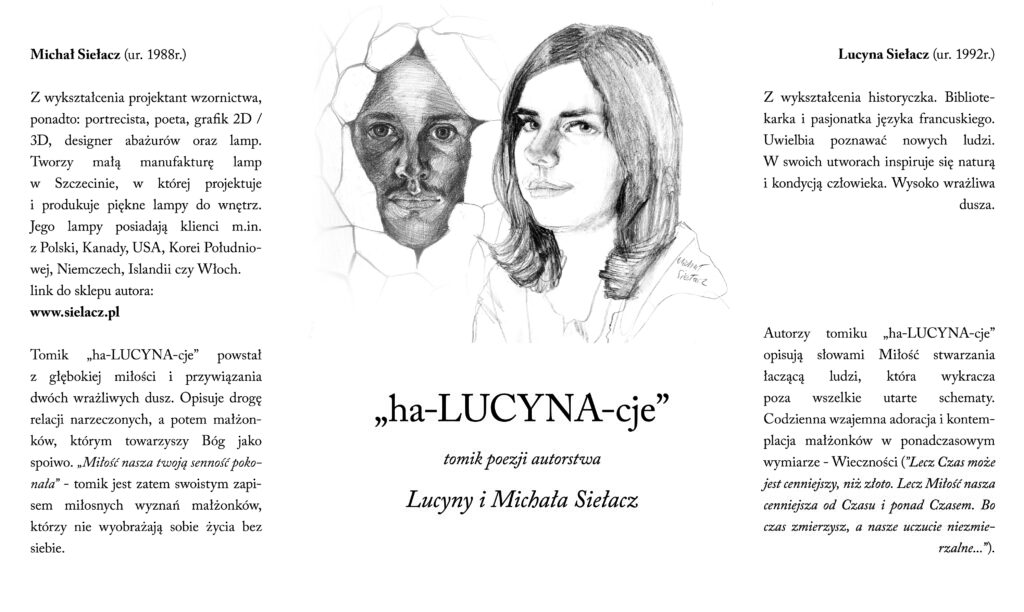 okładka ha-LUCYNA-cje autorstwa Lucyny i Michała Siełacz