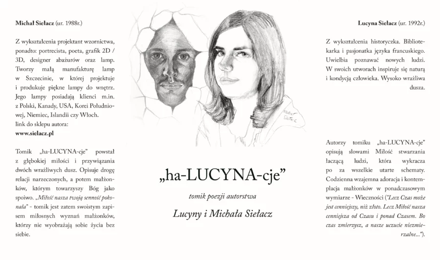 okładka ha-LUCYNA-cje autorstwa Lucyny i Michała Siełacz