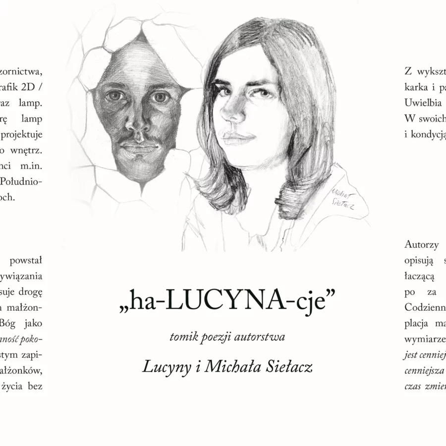 okładka ha-LUCYNA-cje autorstwa Lucyny i Michała Siełacz