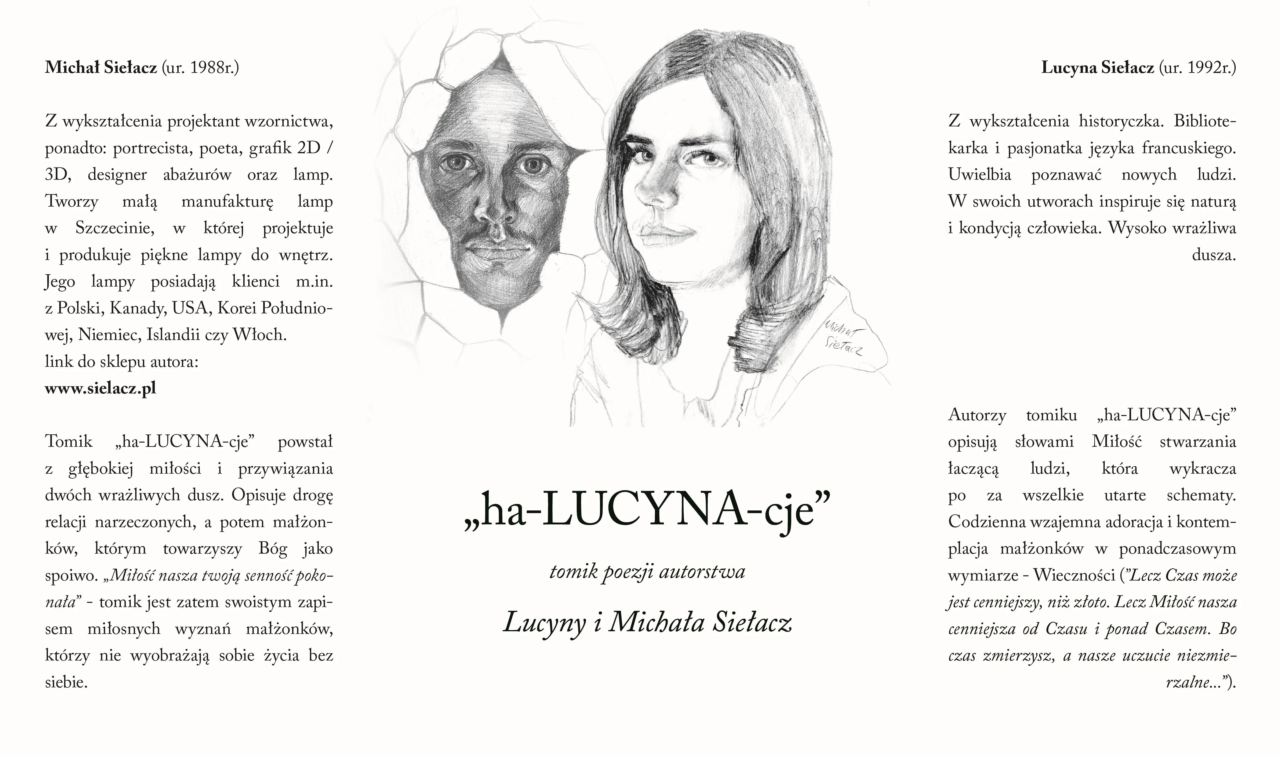 okładka ha-LUCYNA-cje autorstwa Lucyny i Michała Siełacz okładka ha-LUCYNA-cje autorstwa Lucyny i Michała Siełacz